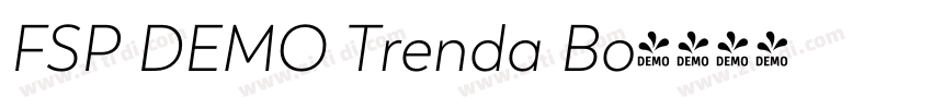 FSP DEMO Trenda Bo字体转换 FSP DEMO Trenda Bo字体转换